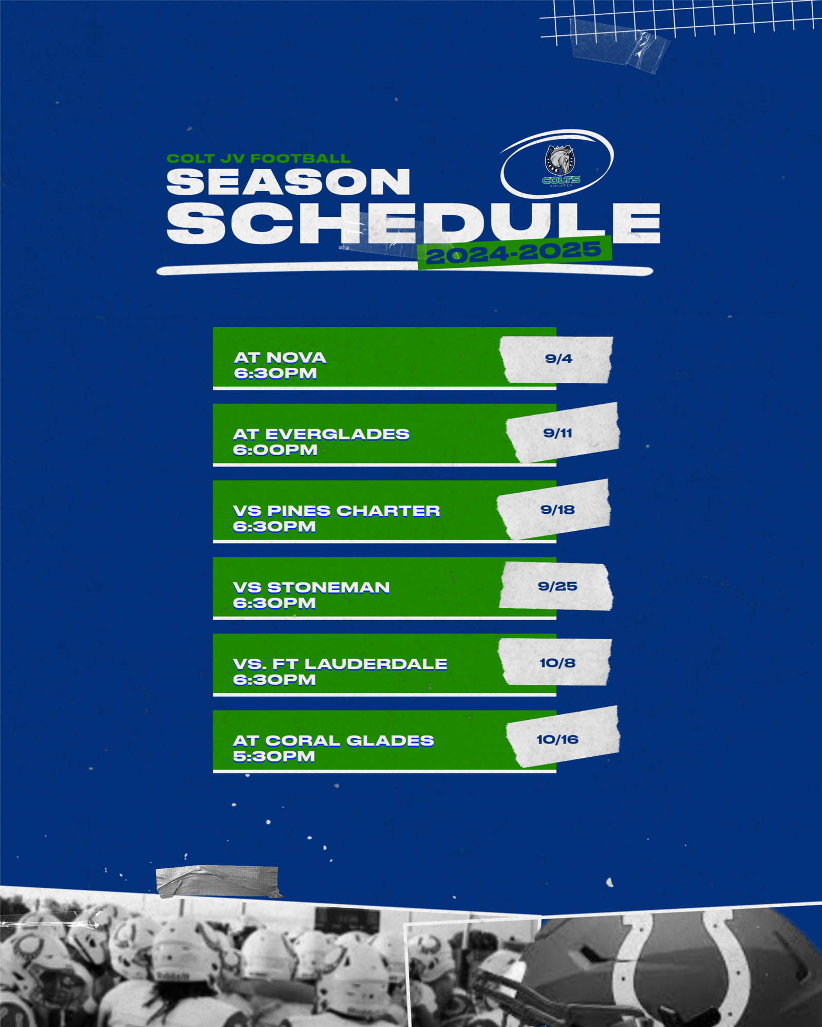 JV Football schedule - 24/25 Season